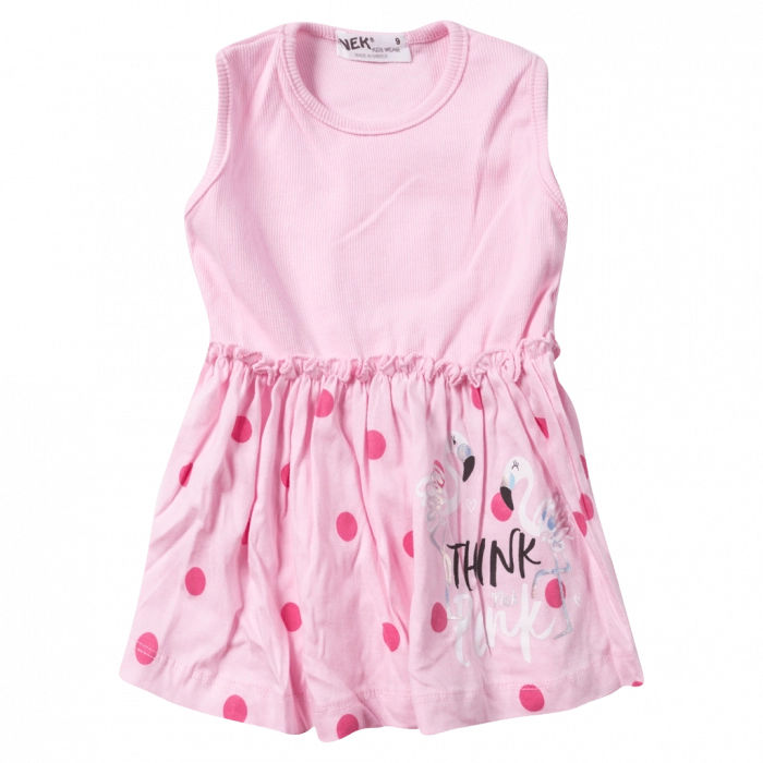 Παιδικό φόρεμα NEK για κορίτσια Think ροζ καθημερινά κοριτσίστικα ετών online (1)