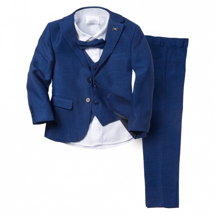 Παιδικό κοστούμι για αγόρια και παραγαμπράκια Όλυμπος μπλε βαπτιστικά κοστούμια για αγοράκια ετών αμπιγέ σετ online