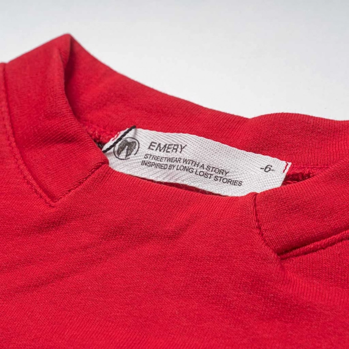 Παιδικό σετ φόρμας Emery για αγόρια Icons κόκκινο καθημερινές ετών χειμερινές σετάκια επώνυμες online (1)