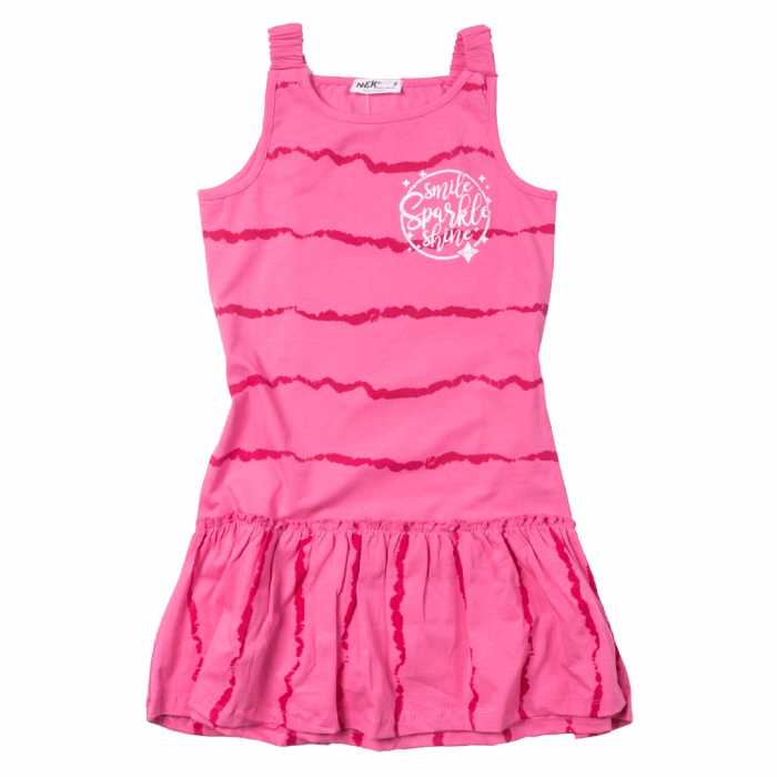 Παιδικό φόρεμα ΝΕΚ για κορίτσια Sparkle φούξια καθημερινά καλοκαιρινά ελληνικά ετών online (1)