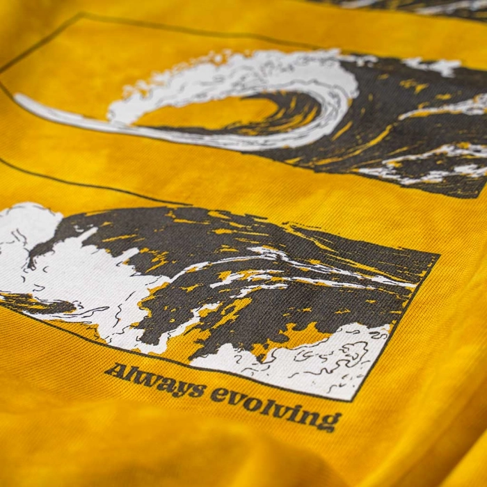 Παιδική μπλούζα Mayoral για αγόρια waves κίτρινο tshirt μακό κοντομάνικα επώνυμα ετών online (3)