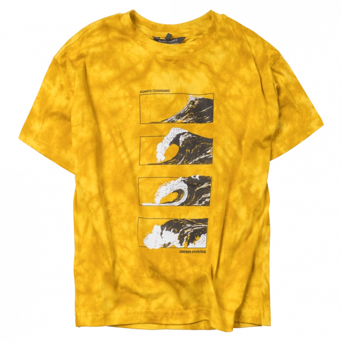 Παιδική μπλούζα Mayoral για αγόρια waves κίτρινο tshirt μακό κοντομάνικα επώνυμα ετών online