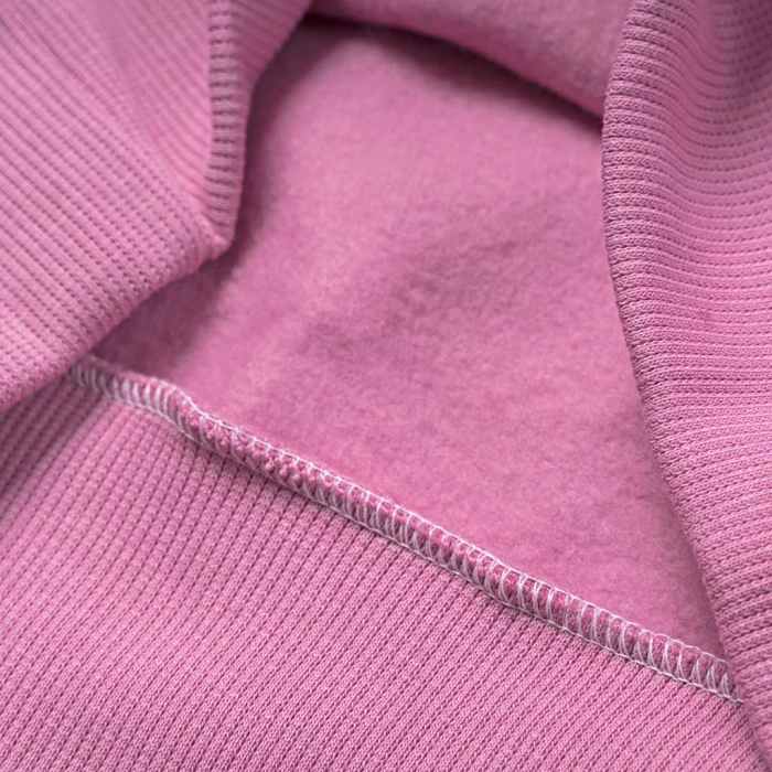 Παιδικό σετ φόρμας Emery για κορίτσια shiny trend ροζ φούτερ φόρμες χειμερινές χοντρές μοντέρνες ετών (4)