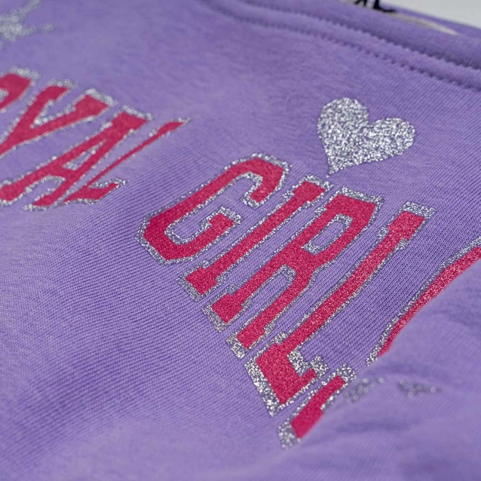 Παιδικό σετ φόρμας Emery για κορίτσια royal girls μωβ άνετο σχολείο καθημερινό ετών ζεστό (6)