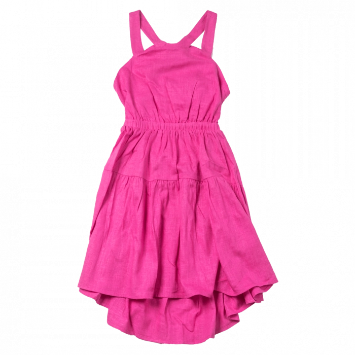 Παιδικό φόρεμα Mayoral για κορίτσια fouchia love φούξια μοντέρνα επώνυμα καλοκαιρινά φορέματα μαυοραλ ετών online