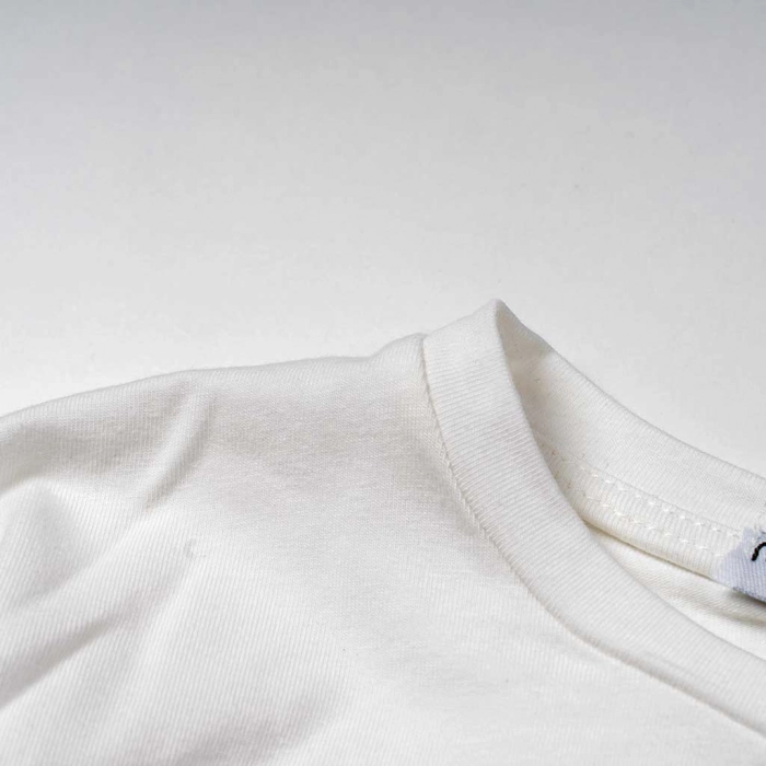 Παιδική μπλούζα Εβίτα για κορίτσια crop unique άσπρο κοντές μπλούζες καλοκαιρινές κροπ για κοριτσάκια ετών (3)