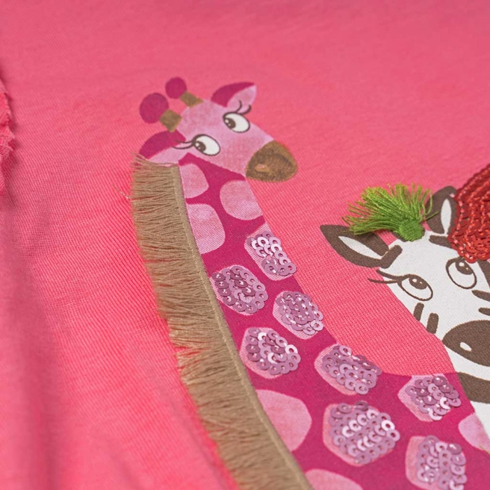 Παιδικό φόρεμα Mayoral για κορίτσια Zoo ροζ επώνυμο ετών online (8)