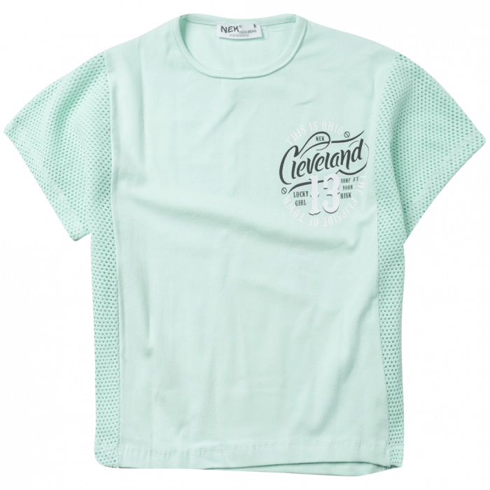 Παιδική μπλούζα ΝΕΚ για κορίτισα Cleveland βεραμάν κοριτσίστικες μπλούζες κοντομάνικες