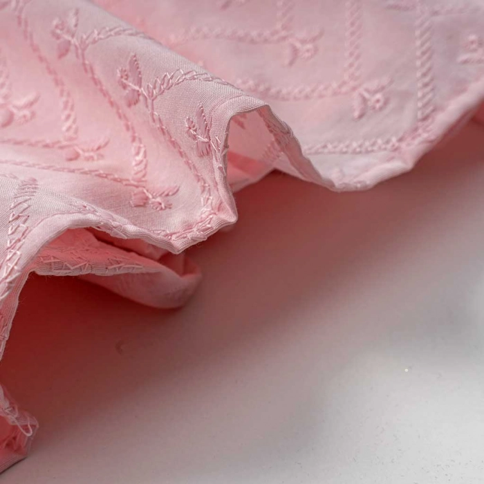 Παιδικό φόρεμα Εβίτα για κορίτσια Tiffany ροζ αμπίγε ελληνικό γάμο βάφτιση ρομαντικό ετών (5)