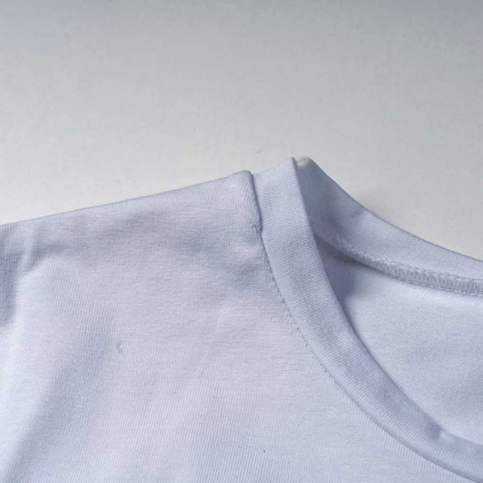 Παιδική μπλούζα ΝΕΚ για κορίτσια long beach άσπρο κοντομάνικες μπλούζες t-shirt καλοκαιρινές ετών (3)