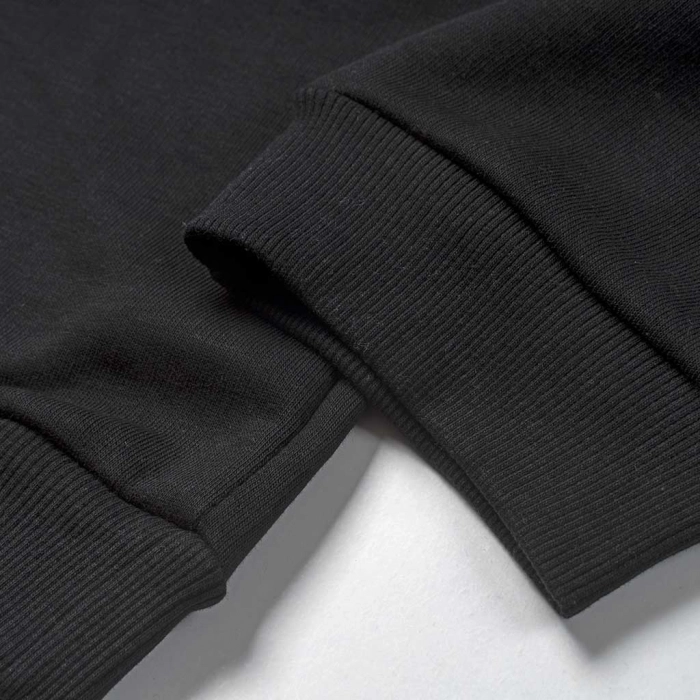 Παιδικό παντελόνι φόρμας ΝΕΚ για αγόρια simple μαύρο φούτερ χειμερινά παντελόνια σκέτα ελληνικά online (2)