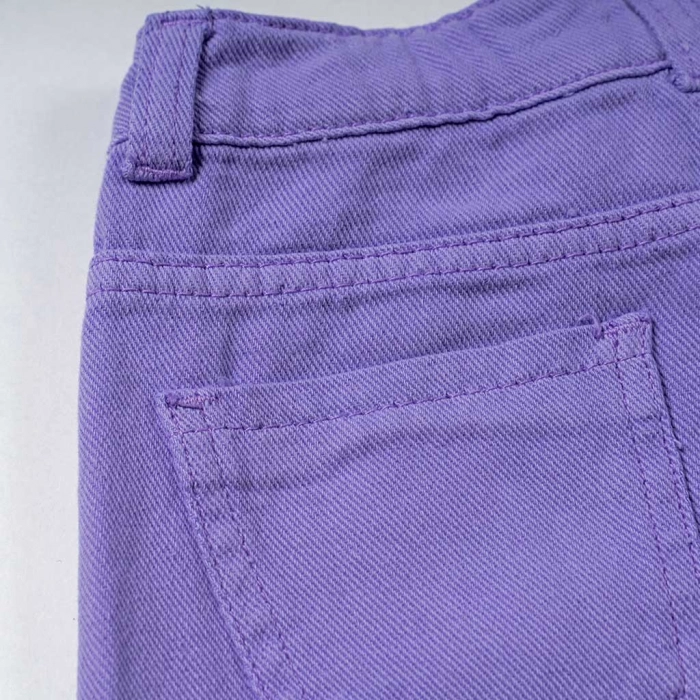 Παιδικό σορτς New College για κορίτσια Purple vibes μωβ τζιν άνετο καλοκαιρινό casual ετών (5)
