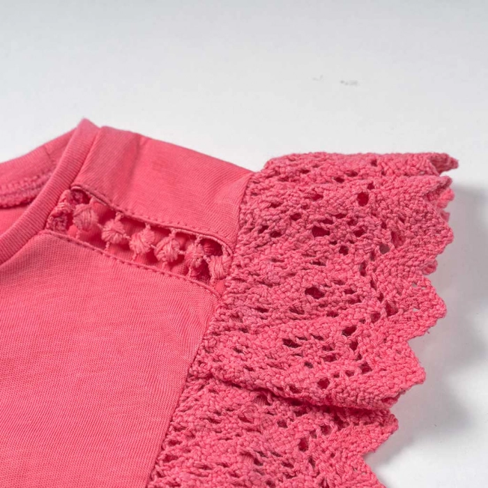 Παιδική μπλούζα Mayoral peonia ροζ επώνυμη καλοκαιρινή κοριτσίστικη ετών online (2)