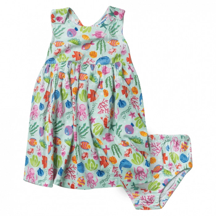 Βρεφικό φόρεμα Mayoral για κορίτσια sea creatures επώνυμα φορέματα για κοριτσάκια ετών