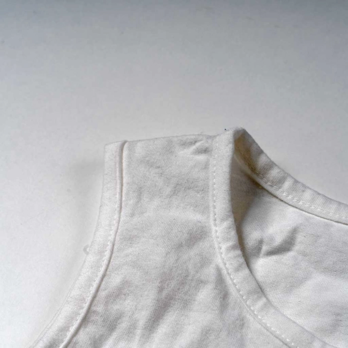 Παιδική μπλούζα Reflex για κορίτσια whiti άσπρο μονόxρωμες μπλούζες αμάνικες ελληνικές ετών (2)
