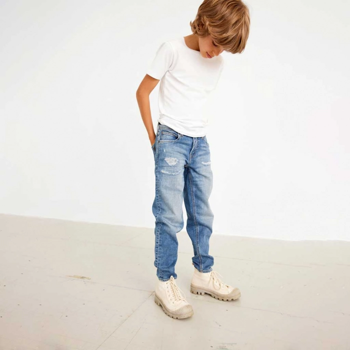 Παιδικό παντελόνι Name It για αγόρια Like μπλέ τζιν καθημερινά εποχιακά ετών επώνυμα online (4)