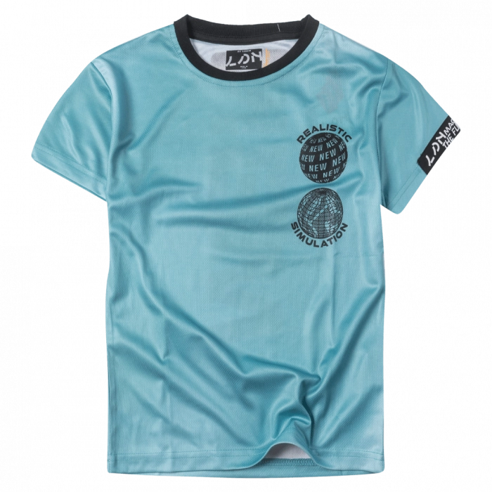 Παιδική μπλούζα Losan για αγόρια Realistic μπλε t-shirt αγορίστικα καλοκαιρινά κοντομάνικα γυαλιστερά ετών