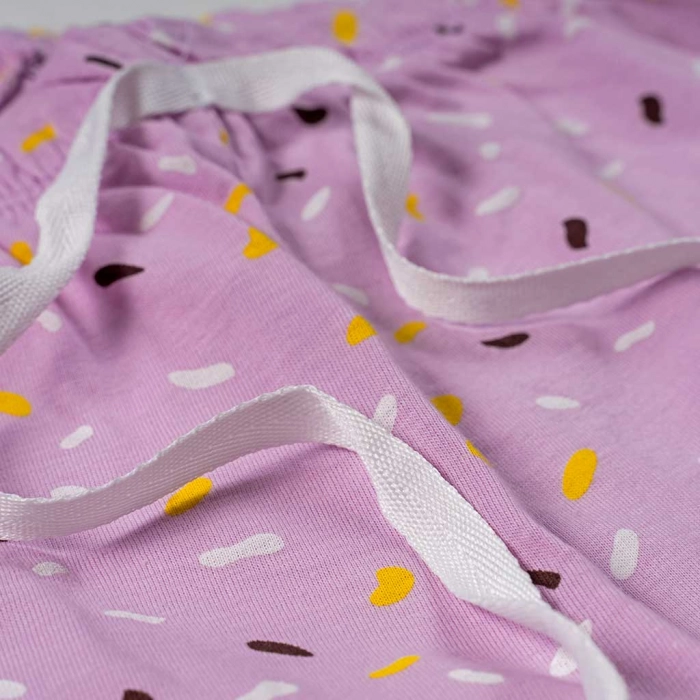 Παιδική πιτζάμα Εβίτα για κορίτσια good memories άσπρο καλοκαιρινές πιτζάμες κοντομάνικες ελληνικές βαμβακερές ετών (6)