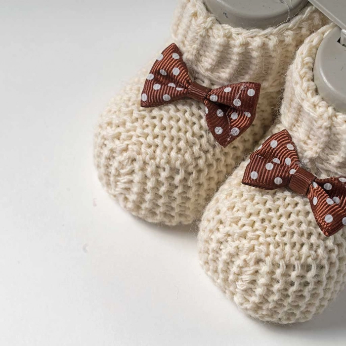 Βρεφικά παπούτσια αγκαλιάς για μωρά Βο μπεζ  νεογέννητα καθημερινά χειμερινά online (2)
