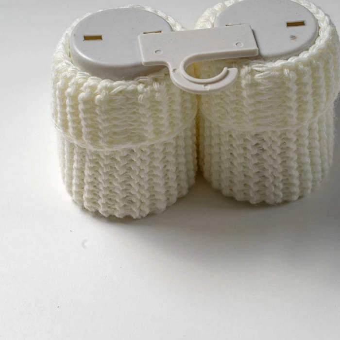 Βρεφικά παπούτσια αγκαλιάς για μωρά Love άσπρο νεογέννητα χειμερινά παπουτσάκια μηνών online (3)