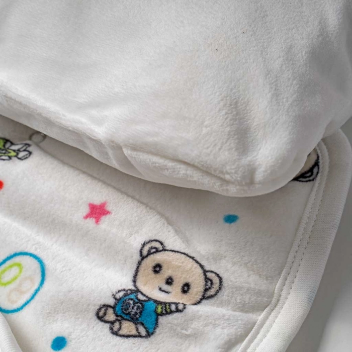Βρεφική αλλαξιέρα για μωρά Bear άσπρο νεογέννητα μηνών καθημερινά online (4)