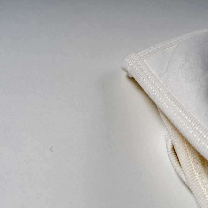 Βρεφική μπουρνουζοπετσέτα για αγόρια Prince άσπρο μπεζ βαμβακερές παιδικές πετσέτες με γάντι μπάνιο (4)