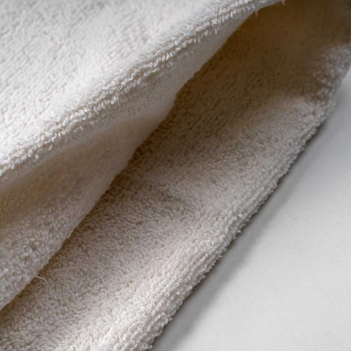 Βρεφική μπουρνουζοπετσέτα για αγόρια Prince άσπρο μπορντό βαμβακερές παιδικές πετσέτες με γάντι μπάνιο (1)