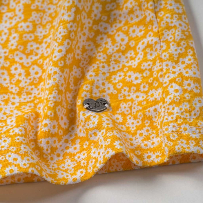 Παιδική μπλούζα Losan για κορίτσια toomuch flower κίτρινο μπλούζες κροπ κοντές καλοκαιρινές επώνυμες online (3)