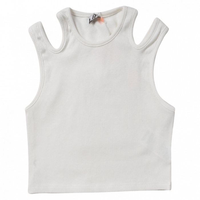 Παιδική μπλούζα Losan για κορίτσια notsorry άσπρο μονόχρωμες μπλούζες κροπ κοντές καλοκαιρινές επώνυμες online