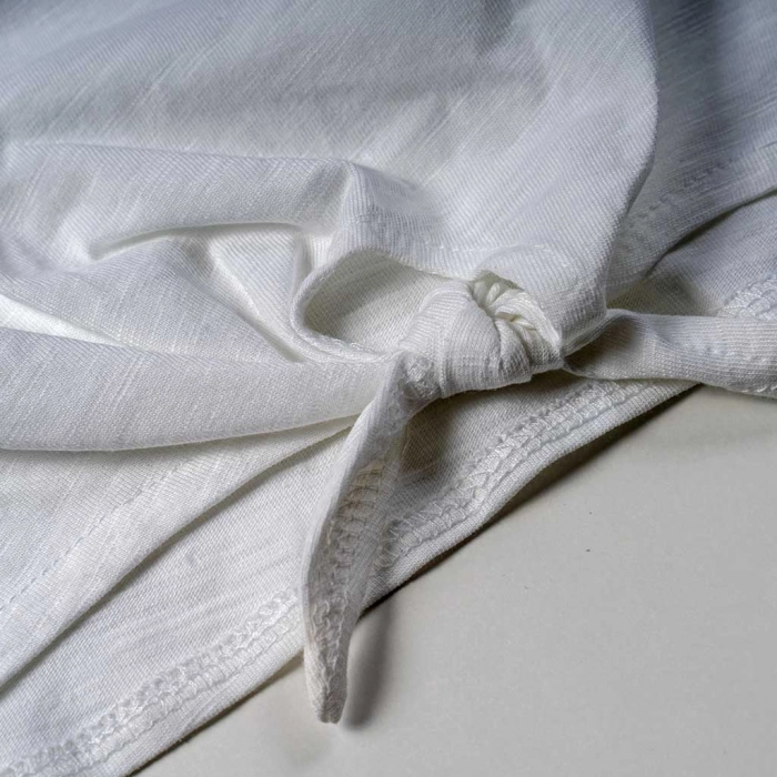 Παιδική μπλούζα Losan για κορίτσια Nice day άσπρο μπλούζες αμάνικες ρομαντικές καλοκαιρινές επώνυμες online (4)