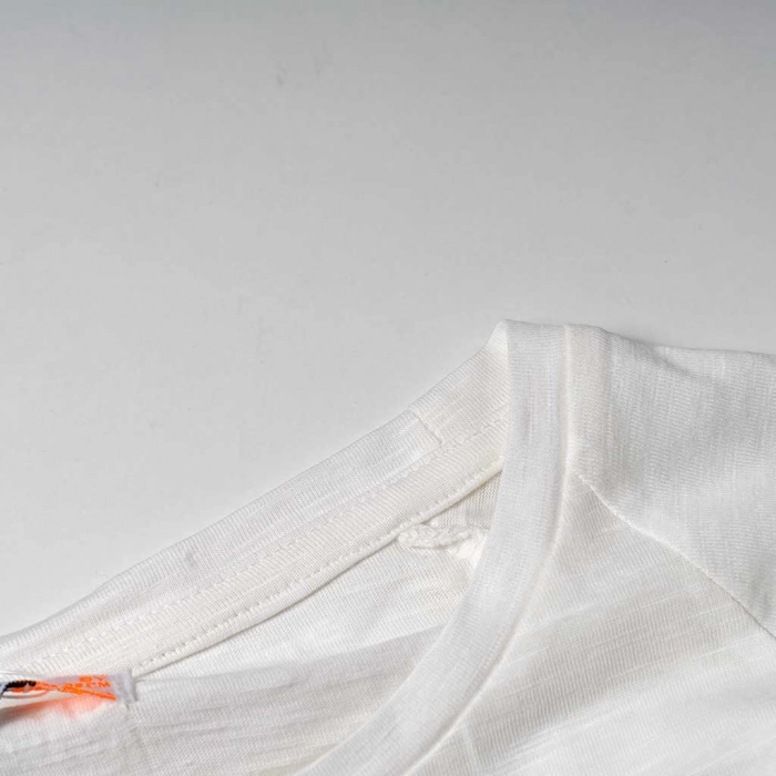 Παιδική μπλούζα Losan για κορίτσια simplify άσπρο μονόχρωμες μπλούζες κοντομάνικες καλοκαιρινές επώνυμες online (3)