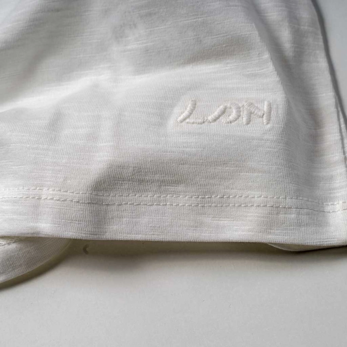 Παιδική μπλούζα Losan για κορίτσια simplify άσπρο μονόχρωμες μπλούζες κοντομάνικες καλοκαιρινές επώνυμες online (4)