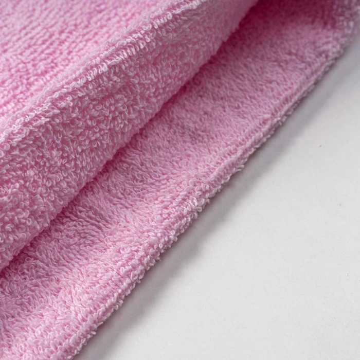 Βρεφική μπουρνουζοπετσέτα για κορίτσια panda ροζ βαμβακερές παιδικές πετσέτες με γάντι μπάνιο (1)