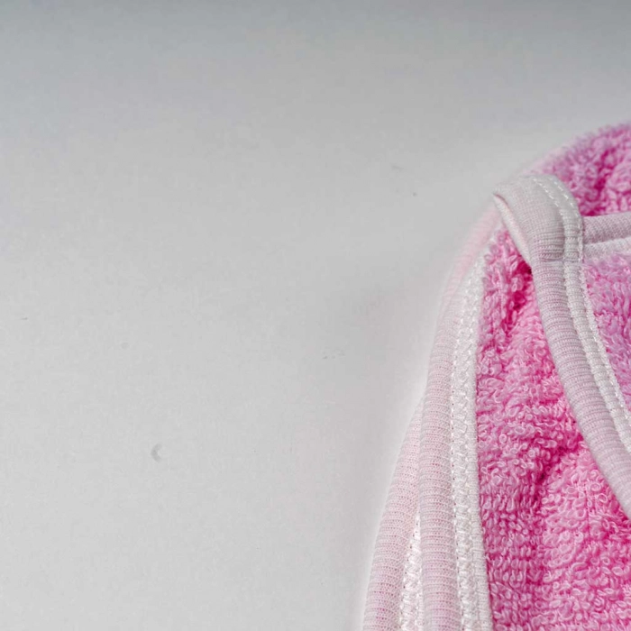 Βρεφική μπουρνουζοπετσέτα για κορίτσια panda ροζ βαμβακερές παιδικές πετσέτες με γάντι μπάνιο (3)