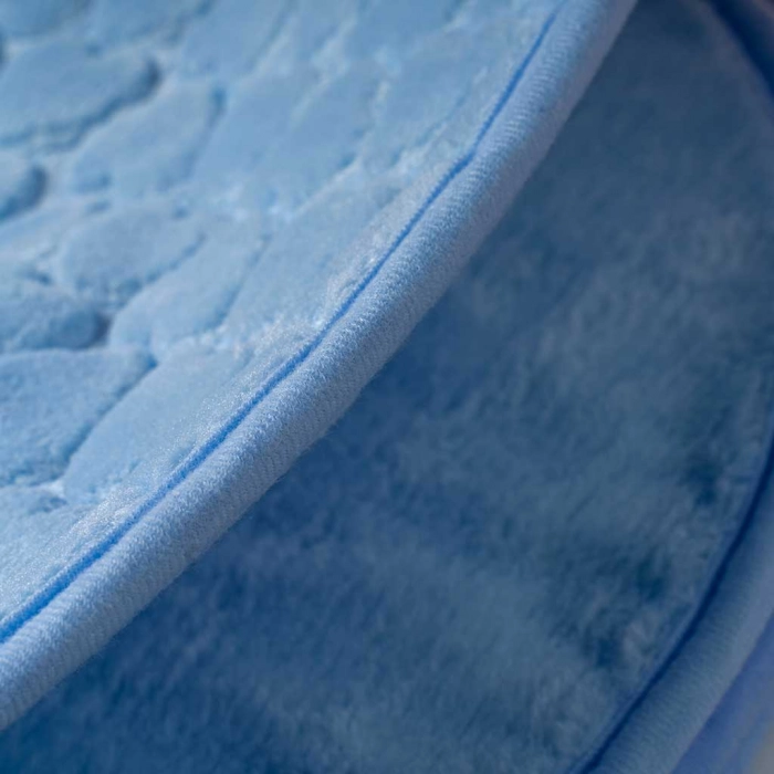 Παιδική κουβέρτα fleece για αγόρια night hearts μπλε ζεστές κουβερτούλες βρεφικές χοντρές (1)