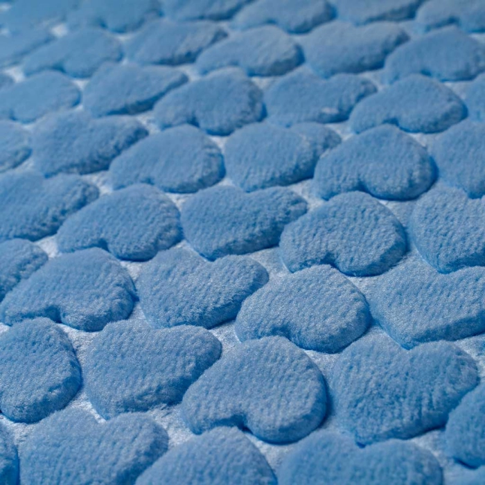 Παιδική κουβέρτα fleece για αγόρια night hearts μπλε ζεστές κουβερτούλες βρεφικές χοντρές (2)