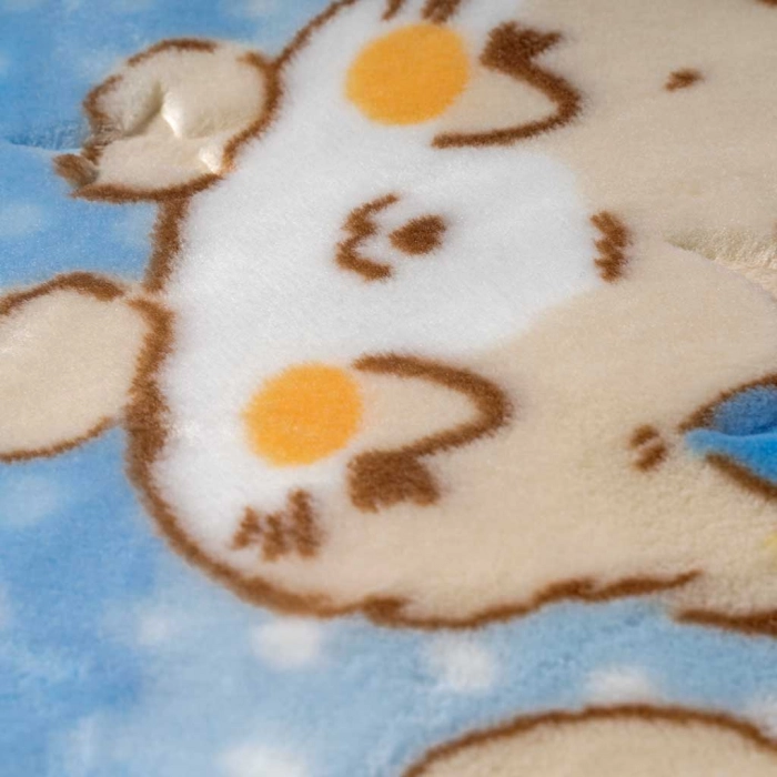 Παιδική κουβέρτα fleece για αγόρια sleepy μπλε ζεστές κουβερτούλες βρεφικές χοντρές (2)