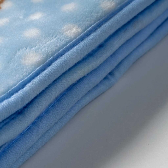 Παιδική κουβέρτα fleece για αγόρια sleepy μπλε ζεστές κουβερτούλες βρεφικές χοντρές (3)