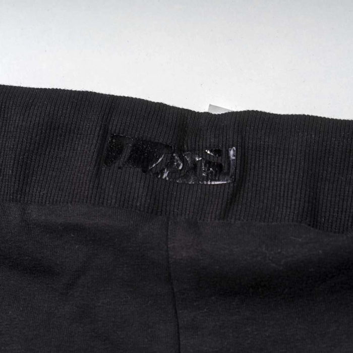 Παιδικό παντελόνι φόρμας Losan για κορίτσια overdub μαύρο φούτερα αχνούδιαστο bayfooter μοντέρνα επώνυμα (1)