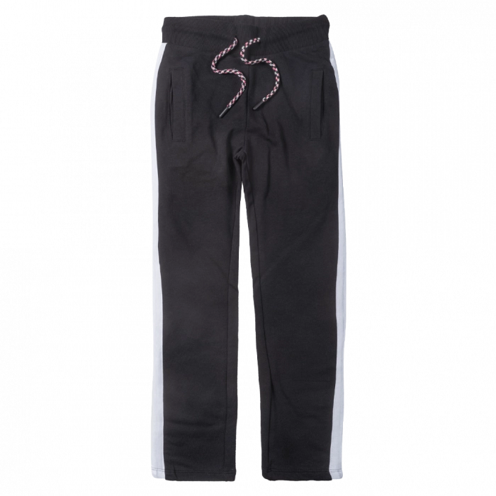 Παιδικό παντελόνι φόρμας Losan για κορίτσια overdub μαύρο φούτερα αχνούδιαστο bayfooter μοντέρνα επώνυμα