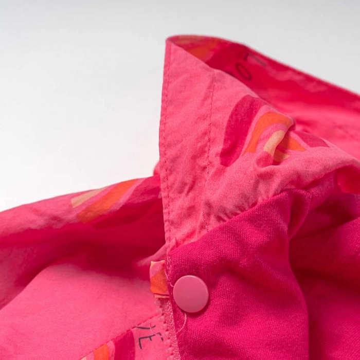 Βρεφικό μπουφάν Losan για κορίτσια Love Rainbow φούξια αντιανεμικό μοντέρνο επώνυμο μηνών Online (2)