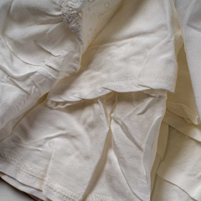 Παιδικό φόρεμα για κορίτσια Losan romantic άσπρο καλοκαιρνό αμάνικα φορέματα μακό καθημερινά μοντέρνα (1)