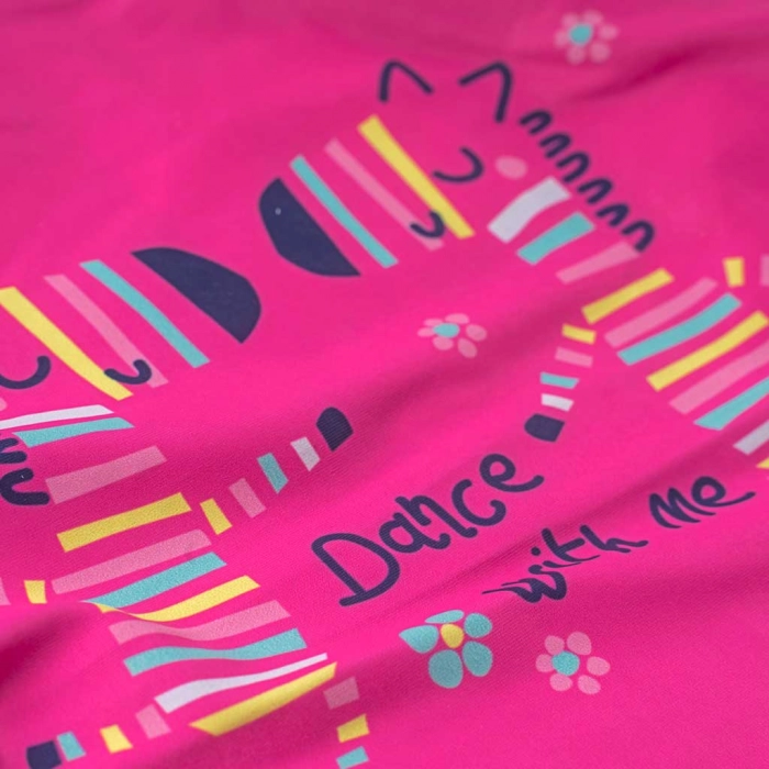 Βρεφική αντιηλισκή μπλούζα με προστασία με uv Losan για κορίτσια Dance with me φούξια καλοακιρινές online (13)