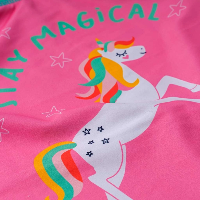 Παιδική αντιηλιακή μπλούζα με προστασία uv Losan για κορίτσια Stay magical ροζ καλοκαρινές προστατευτικές  online (10)