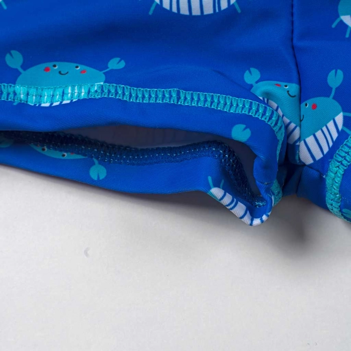 Βρεφικό μαγιό Losan για αγόρια crab μπλε ελαστικά μαγιό αγορίστικα για αγοράκια online (2)