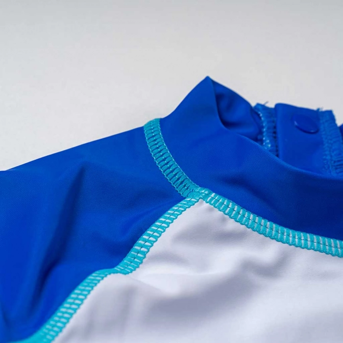 Βρεφική αντιηλιακή μπλούζα με προστασία uv Losan για αγόρια crab μπλε μπλούζες ήλιο θάλασσα με uv βρεφικές (2)