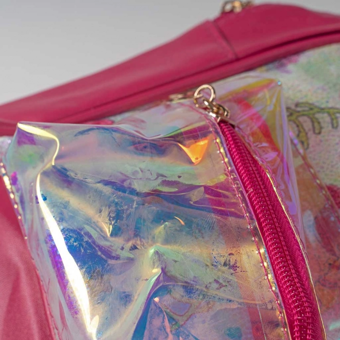 Παιδική τσάντα πλάτης για κορίτσια Mermaid φούξια τσαντούλες για δωράκι μικρές παιδικές (4)