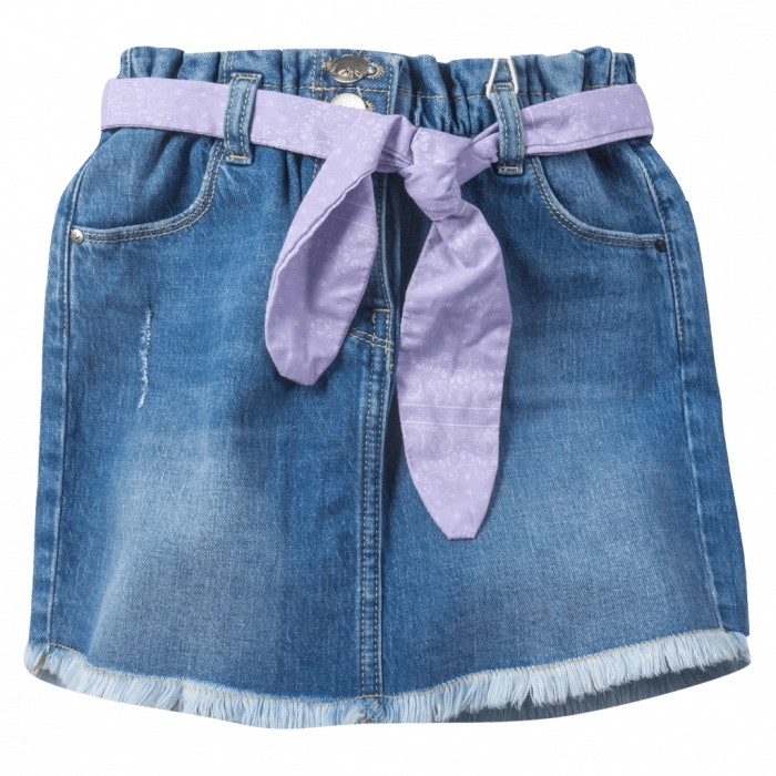 Παιδική φούστα Losan για κορίτσια denim μπλε καλοκαιρινές κοντές φούστες κοριτσίστικες επώνυμες online