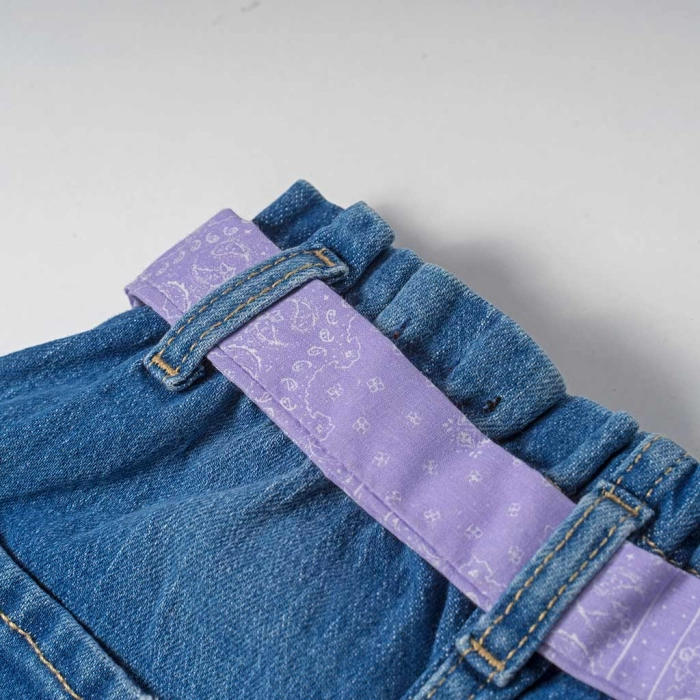 Παιδική φούστα Losan για κορίτσια denim μπλε καλοκαιρινές κοντές φούστες κοριτσίστικες επώνυμες online (4)