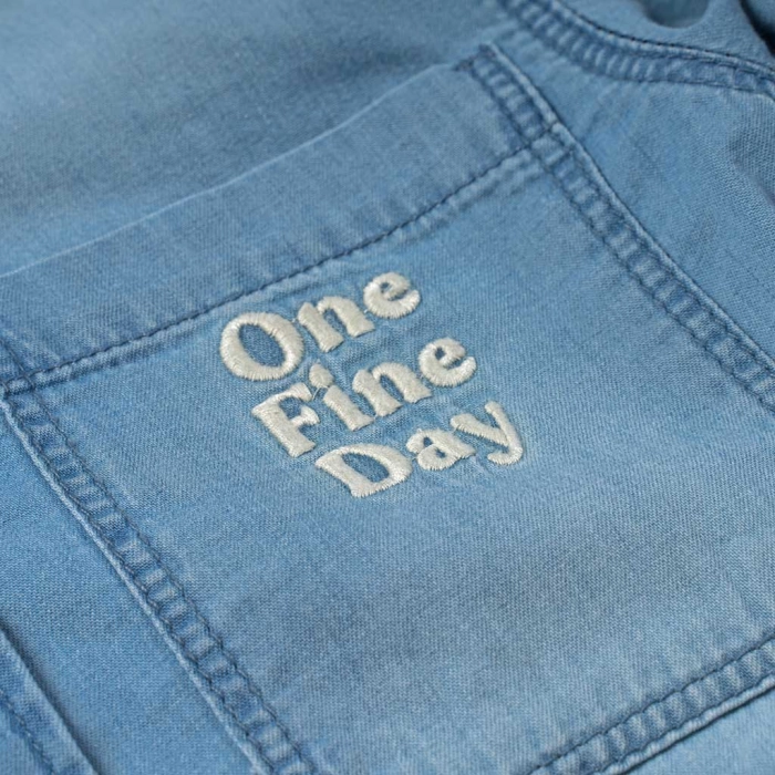 Παιδικό πουκάμισο Losan για αγόρια Sample μπλε τζιν εποχιακά επώνυμα ετών άνετα online (2)